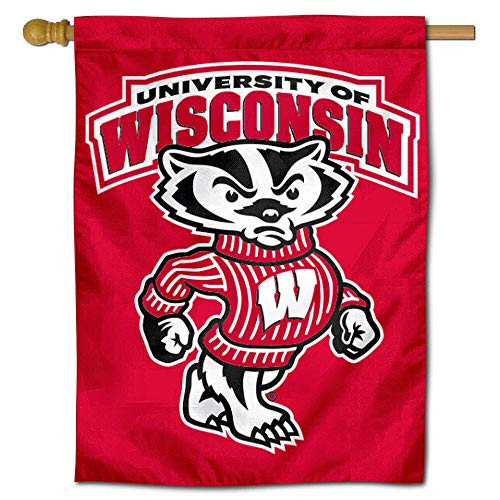 College Flags   Banners Co  University of Wisconsin Banner House Flag