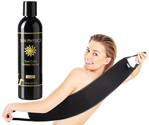 Tan Physics True Color Tanner 8 oz w FREE Sans Sun Back Applicator