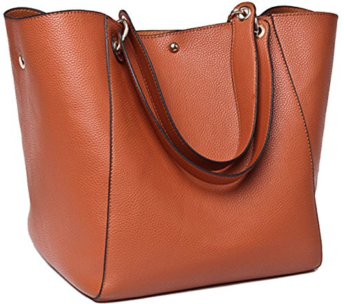 Large Capacity Work Tote Bags for Women s Waterproof Leather Purse and handbags ladies Waterproof Big Shoulder commuter Bag Fashion Messenger Bags Brown