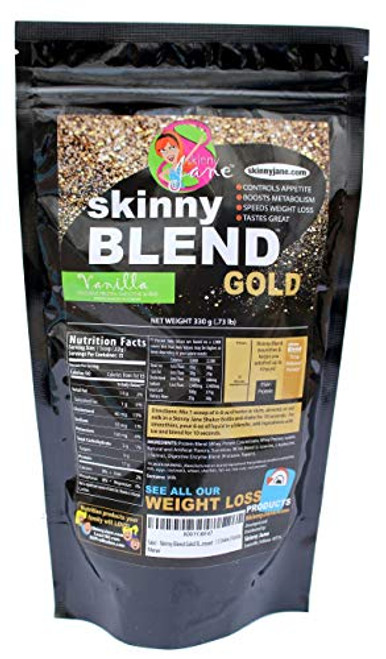 Skinny Blend Gold Best Tasting Protein Shake for Women Delicious Smoothie Weight Loss Low Carb Diet Supplement Weight Control 15 Servings Vanilla Skinny Blend Gold Best Tasting Protein Shake for Women Delicious Smoothie Weight Loss Low Carb Diet Supplement Weight Control 15 Servings Vanilla