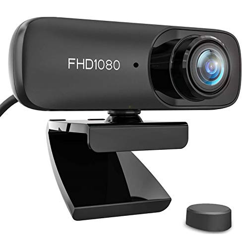 Mrkyy 1080P HD Webcam with Microphone  USB 2 0 Desktop Laptop Computer Web Camera with Auto Light Correction  Plug and Play  for Windows Mac  for Video Streaming  Conference  Gaming  Online Classes