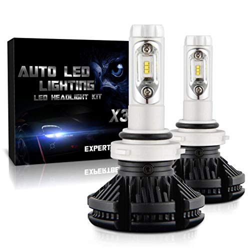 EXPERTBEAM LED Headlight Bulbs  9006 HB4 Low beam Fog light  Led Headlight Conversion Kit  8000Lm 6500K Cool White  12x ZES LED  5 Yr Warranty