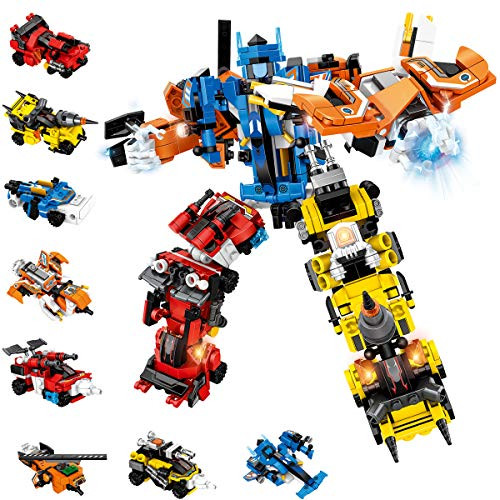 Holiky Toys for 5 12 Year Old Boys Girls  STEM Building Robot Toys for Kids 25 in 1 Engineering Building Blocks Construction Vehicles Kit Boys Gifts for Aged 6 10 Year Old
