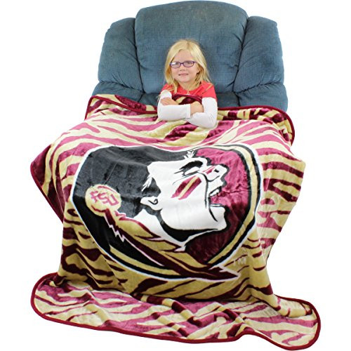 College Covers Florida State Seminoles Super Soft Raschel Throw Blanket, 50" x 60"