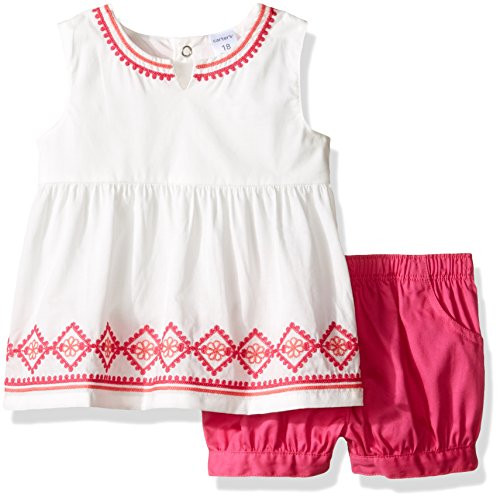 Carter s Baby Girls  2 Pc Sets 127g126  Ivory  New Born