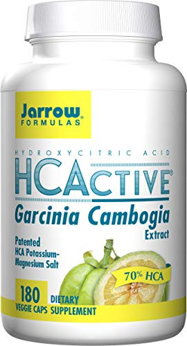 Jarrow Formulas HCActive Garcinia Cambogia Veggie Caps  Supports Appetite Control and Weight Management  180 Capsules