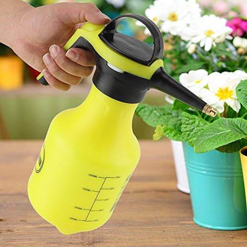 Jeffergrill 2L Watering Can Atomization Pressure Reducing Valve Thickening Long Mouth Sprayer Pressure Water Sprayer Hand Pressure Sprayer Garden Chemical Spray Bottle