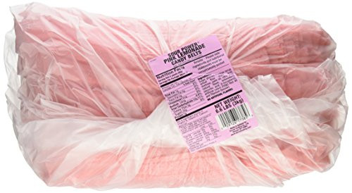 Sour Power Unwrapped Candy Belts  Pink Lemonade  6 6 Pound