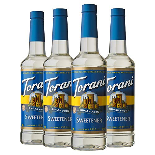 Torani Sugar Free Syrup Sweetener 25 4 Ounces Pack of 4 Torani Sugar Free Syrup Sweetener 25 4 Ounces Pack of 4