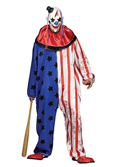 Fun World Evil Clown Men s Costume Standard