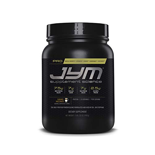 Pro JYM Protein Powder   Egg White  Milk  Whey Protein Isolates   Micellar Casein   JYM Supplement Science   Caramel Macchiato Flavor  2 lb