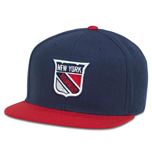 AMERICAN NEEDLE 400 Series NHL Team Hat  New York Rangers  Navy Red 400A2V NYR