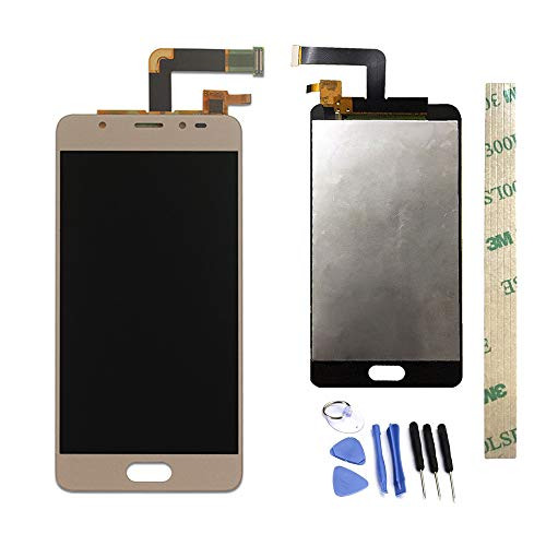 Dr.Chans LCD Display Screen Touch Digitizer Assembly Replacement with Free Tools for BLU Life ONE X2 Mini 5.0" L0130UU Gold