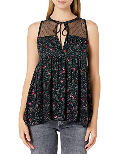 Volcom Junior s Sea Y around Sleeveless Blouse Top  Black  XS