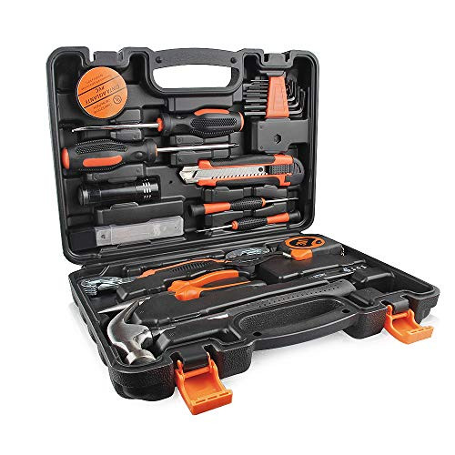 Household Tool Kit, Top-Tools Classic 25PCS Home Repair Hand Tool Set with Tool Box Storage Case