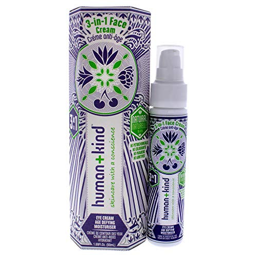 Human Kind 3 in 1 Face Cream Eye Cream and Age Defying Moisturizer Anti Inflammatory Formula Soothes and Softens Dry Damaged Skin Natural Vegan Skin Care 1 69 fl oz Human Kind 3 in 1 Face Cream Eye Cream and Age Defying Moisturizer Anti Inflammatory Formula Soothes and Softens Dry Damaged Skin Natural Vegan Skin Care 1 69 fl oz