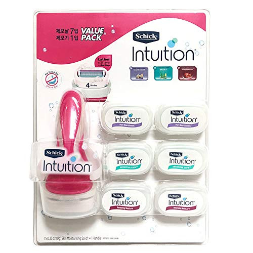 Schick intuition Value Pack 1 Razor Handle   7 Cartridges