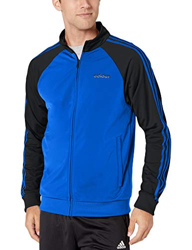 adidas Essentials Men s 3 Stripes Track Jacket  Collegiate Royal Black Collegiate Royal  Medium