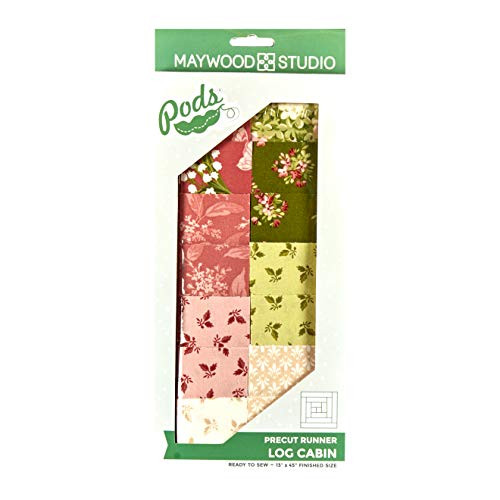 Maywood Studio POD Sensibility Log Cabin Table Runner Kit Multi