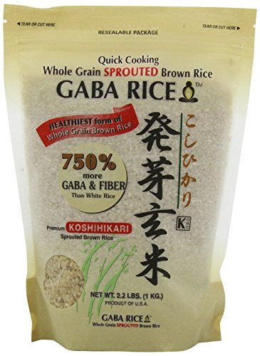 Koshihikari Premium Sprouted Brown Gaba Rice  2 2 Pound Pouches  Pack of 2    SET OF 2