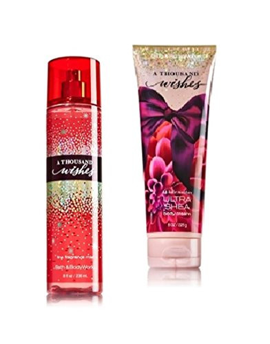 Bath   Body Works   Signature Collection  A Thousand Wishes  Gift Set  Fine Fragrance Mist   Ultra Shea Body Cream