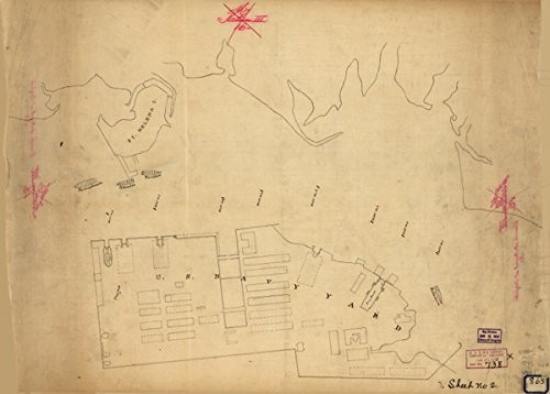 INFINITE PHOTOGRAPHS Map  1861 Vessels Destroyed at Norfolk 1861  U S  Navy Yard Civil War Harbors Historic Ships History Norfolk Norfolk Norfolk Naval Shipyard US Portsmouth Portsmouth Virginia
