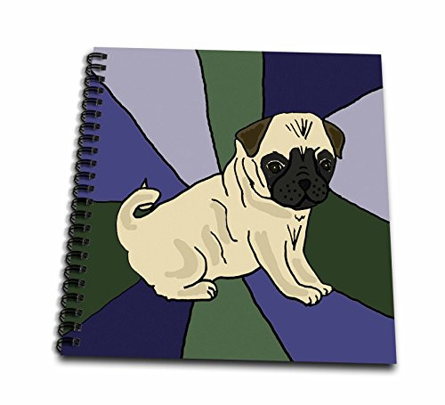 3dRose db_195226_1 Funny Pug Puppy Dog Art Drawing Book, 8 by 8" 3dRose db_195226_1 Funny Pug Puppy Dog Art Drawing Book, 8 by 8"