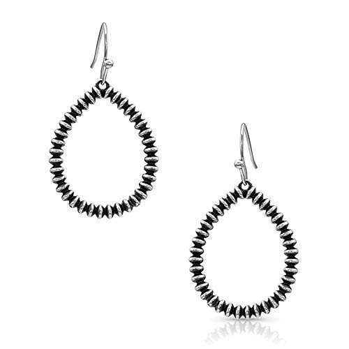 Montana Silversmiths Beaded Legacy Teardrop Earrings