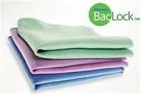 Norwex Antibacterial Suede Make-up Remover Face Cloth Set (Pack of 3),blue, purple and green