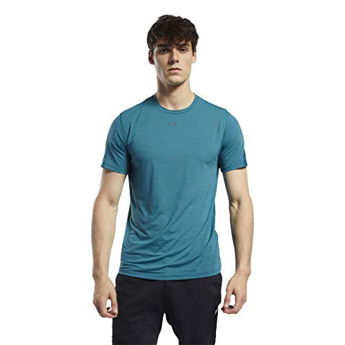 Reebok Training Supply Solid Move Tee  Heritage Teal  Medium