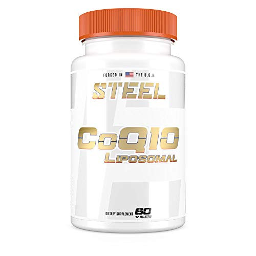 Steel Supplements CoQ10 Liposomal   Immunity  Antioxidant  Lung Health  Cardiovascular Health   100mg CoQ10  Cyclosome Technology  Enhanced Absorption   30 Tablets