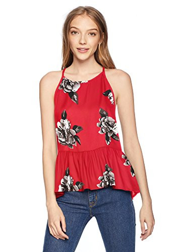 Volcom Junior s Soul Window HIGH Necked TOP  rad red  S