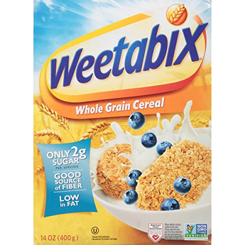 Weetabix Whole Grain Cereal  14 Ounce  Pack of 6