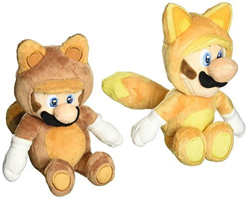 Little Buddy Set of 2 Super Mario Plush Doll Kitsune Fox Luigi Raccoon Tanooki Mario Little Buddy Set of 2 Super Mario Plush Doll Kitsune Fox Luigi Raccoon Tanooki Mario