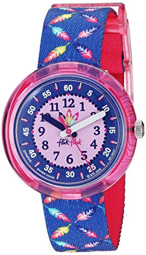 Flik Flak Kids  Camping Quartz Polyester Strap  Purple  14 Casual Watch  Model  ZFPNP016
