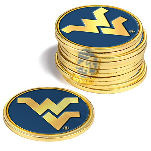 LinksWalker NCAA West Virginia Mountaineers - 12 Pack Ball Markers LinksWalker NCAA West Virginia Mountaineers - 12 Pack Ball Markers