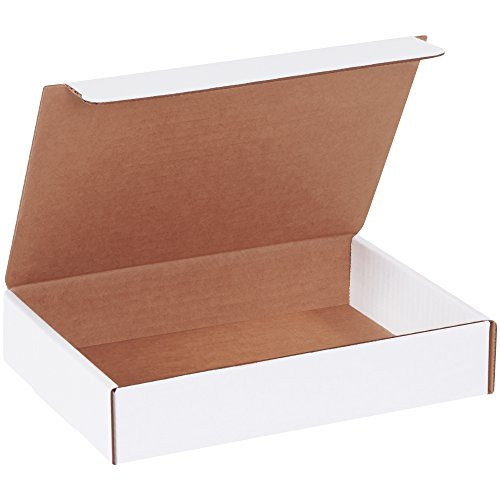 BOX USA BML961 9 L x 6 1 2 W x 1 3 4 H  White  Pack of 50