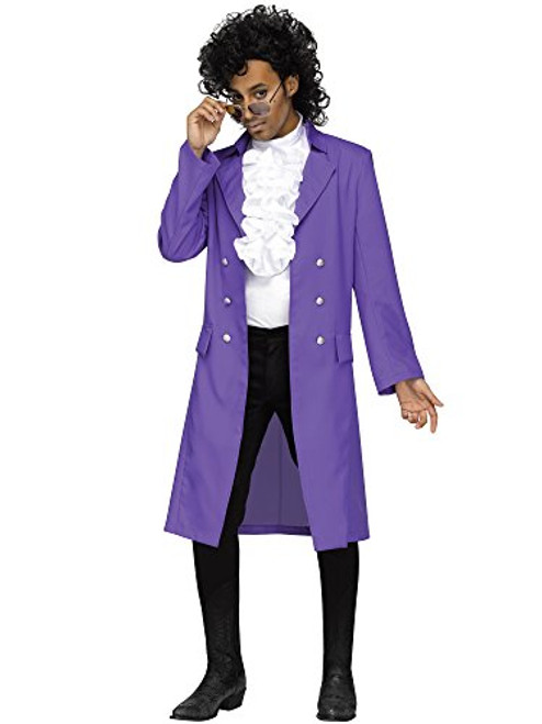 Fun World Men s Rain Plus Jacket Costume  Purple  Standard