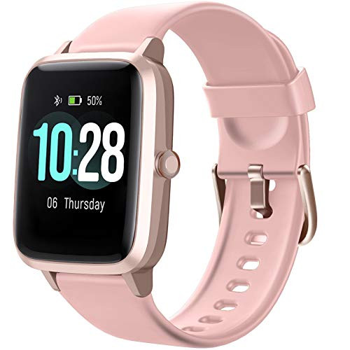 Letsfit Smart Watch  Fitness Tracker with Heart Rate Monitor  Activity Tracker with 1 3 Inch Touch Screen  IP68 Waterproof Pedometer Smartwatch with Sleep Monitor  Step Counter for Women and Men