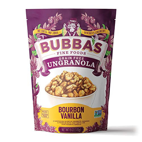 Bubba s Fine Foods Grain Free Granola Cereal Bourbon Vanilla 6oz Pack of 6 Bubba s Fine Foods Grain Free Granola Cereal Bourbon Vanilla 6oz Pack of 6