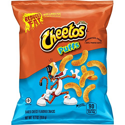 Cheetos Puffs Reduced Fat Cheese Flavored Snacks  72 Count