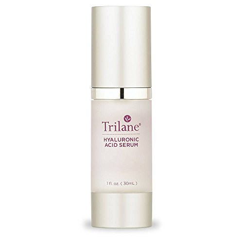 Trilane Hyaluronic Acid Serum Increases Skin Hydration  Reduces Fine Lines  Wrinkles  and Smooths Skin  1 fl  oz  30 mL   1 Bottle