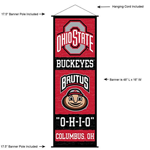 Ohio State Buckeyes Banner and Scroll Sign