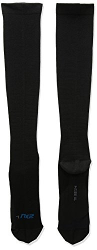 2XU Men s 24 7 Graduated Compression Socks  Black Black  Small