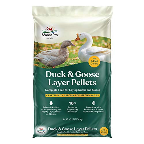 Manna Pro 1030543 Formulated with Probiotics to Support Healthy Digestion   25 Pounds Duck Layer Pellet  25 lbs