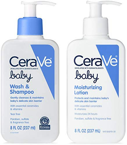 CeraVe Baby Skincare Bundle   Contains CeraVe Baby Wash   Shampoo and CeraVe Baby Lotion 1 ea