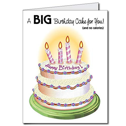 VictoryStore Jumbo Greeting Cards  Giant Birthday Card  Birthday Cake  2 Feet by 3 Feet Card with Envelope