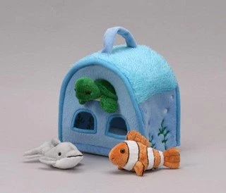Unipak Ocean Animal Finger Puppet Play House 8"