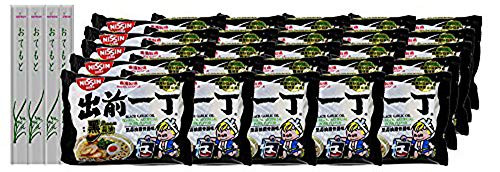 Nissin Ramen Noodle Instant Noodles With Soup Base 30 Pack  Pork   Black Garlic Oil