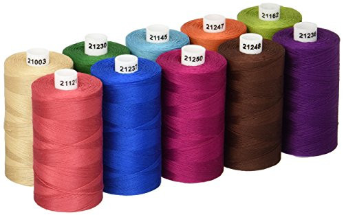 Connecting Threads 100 Cotton Thread Sets   1200 Yard Spools  Set of 10   Bejeweled